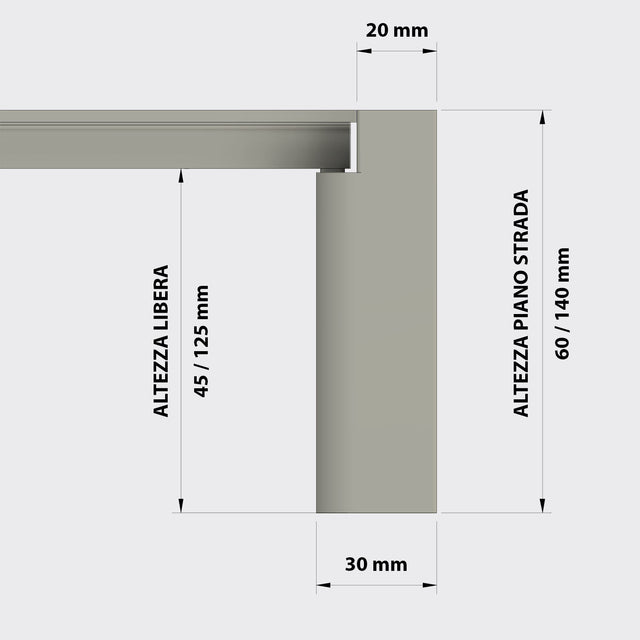 Schulterstück für Straßenbrücke cod. 1003