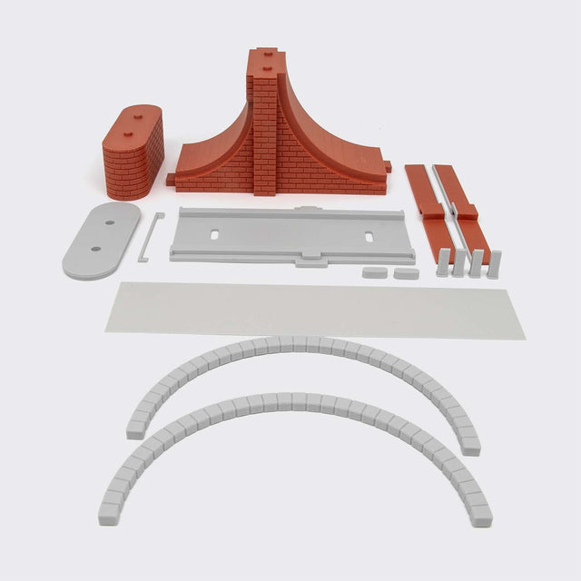 Arcata di connessione piccola-grande a 1 binario - Scala H0