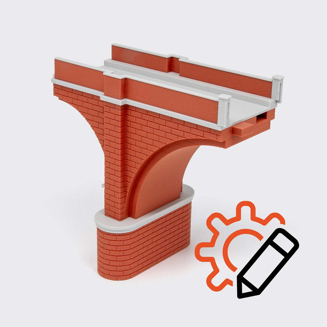 Arcata di connessione piccola-grande a 1 binario - Scala H0