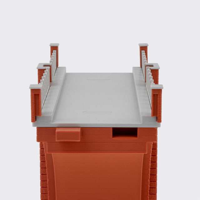 Ringhiera del ponte per arcata di connessione piccola-grande - Scala H0