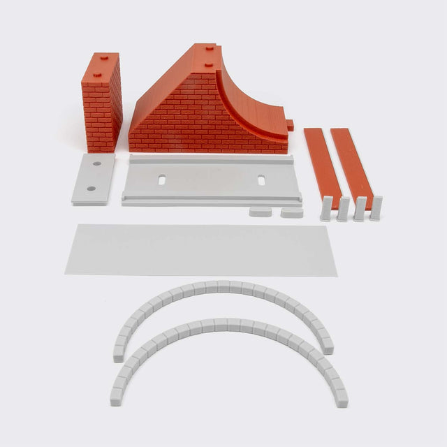 Spalla per ponte in muratura 1 binario - Scala H0