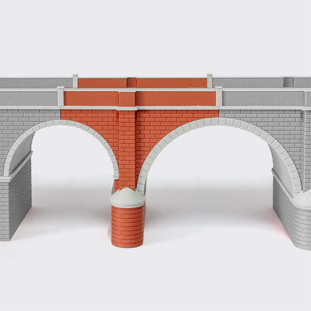 Arcata di connessione piccola-grande a 2 binari - Scala H0