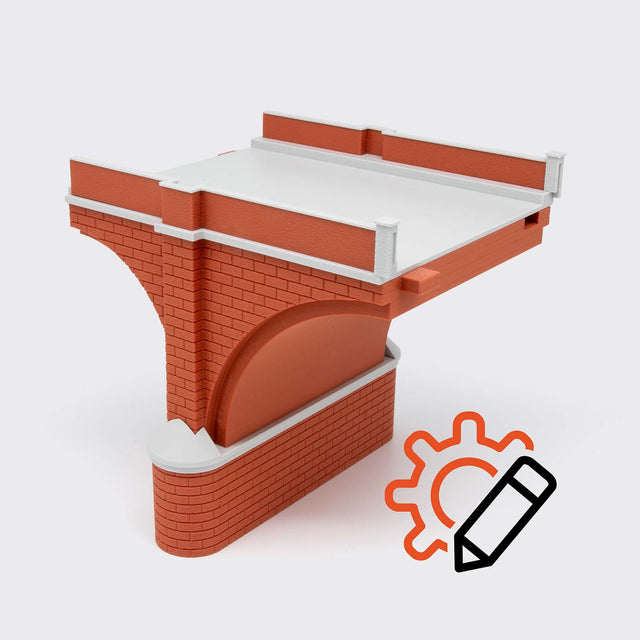 Arcata di connessione piccola-grande a 2 binari - Scala H0