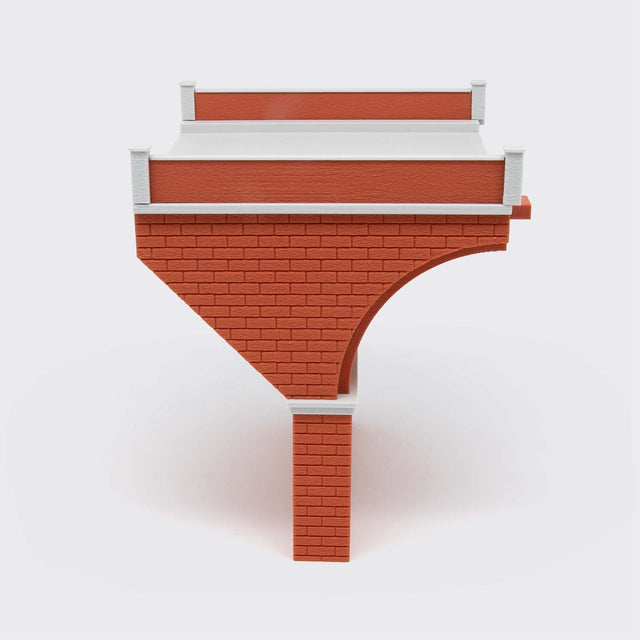 Spalla per ponte in muratura a 2 binari - Scala H0