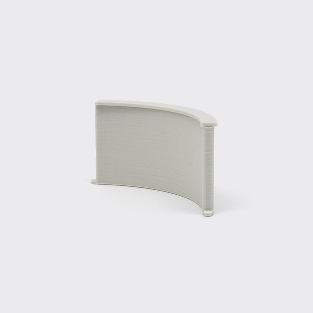 90° gebogene Betonwand