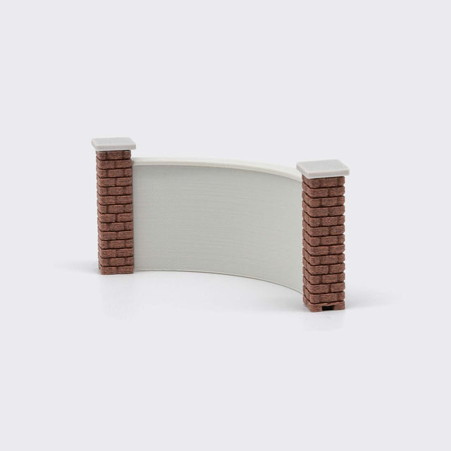 90° gebogene Betonwand