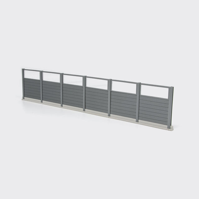 Lärmschutzwand mit Glas - Spur H0