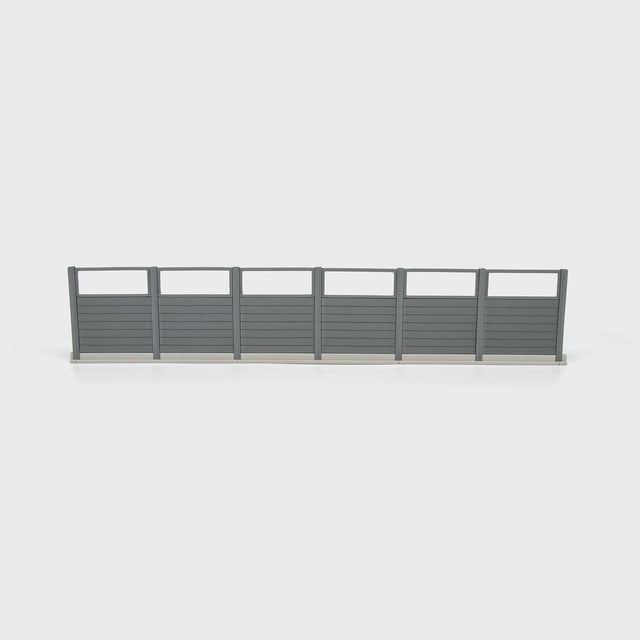 Lärmschutzwand mit Glas - Spur H0