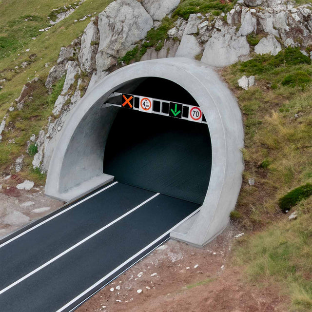Modern road tunnel - Scale H0