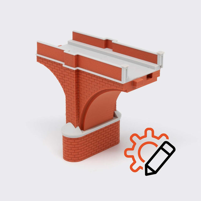 Single-track small-large connecting arch - N Scale