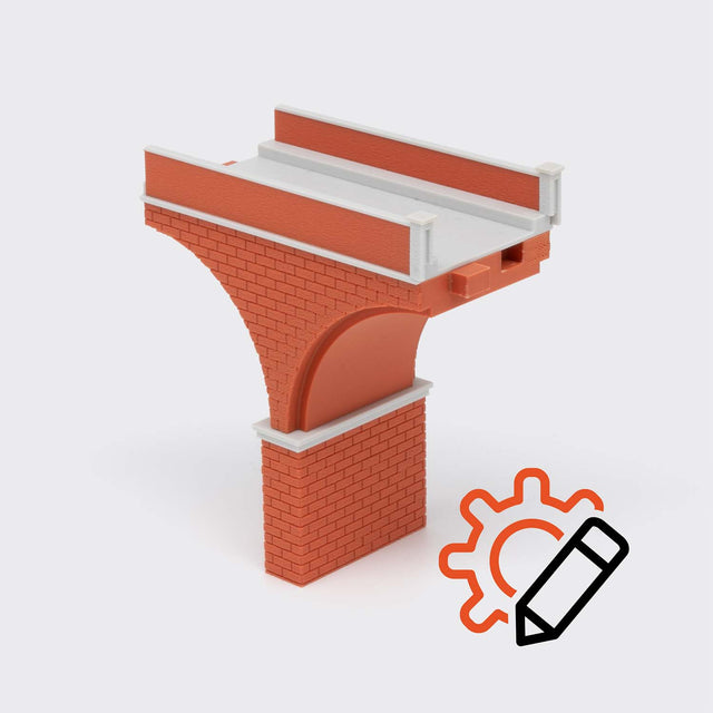 Arcata piccola per ponte in muratura 1 binario - Scala N