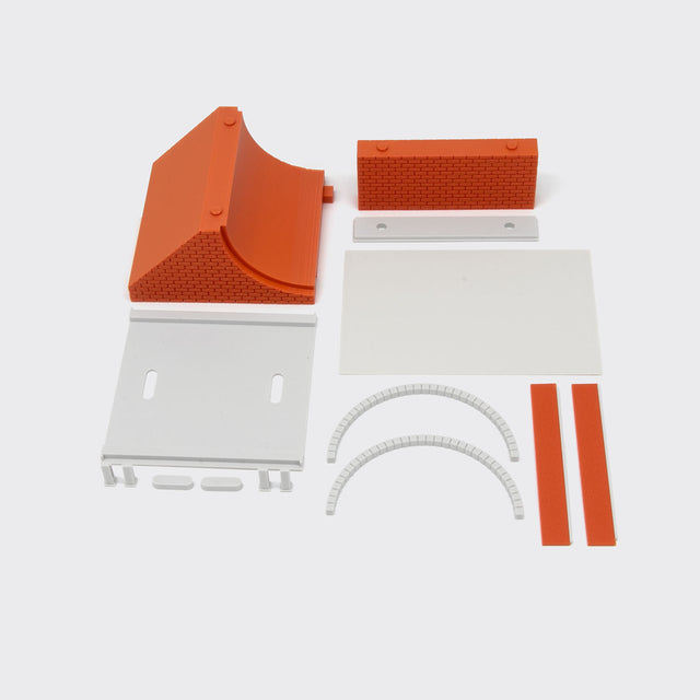 Abutment for 2-track masonry bridge - N Scale