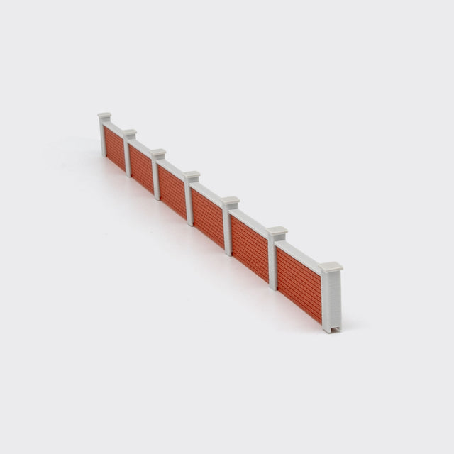 Brick Wall Kit with Concrete Pillars - N Scale