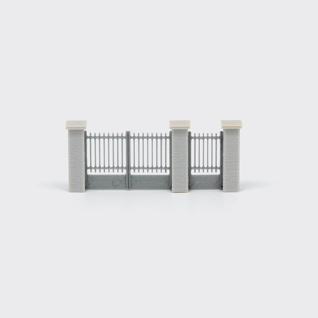 Concrete Wall Gate - N Scale