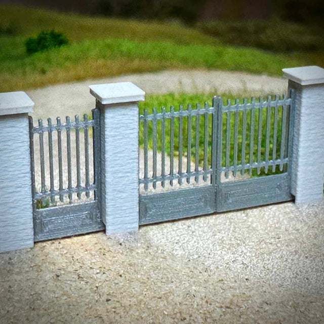 Zaun für Betonwand – Spur N