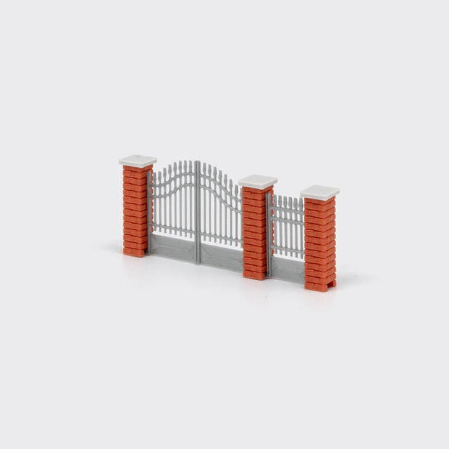 Wall Gate in Brick - N Scale