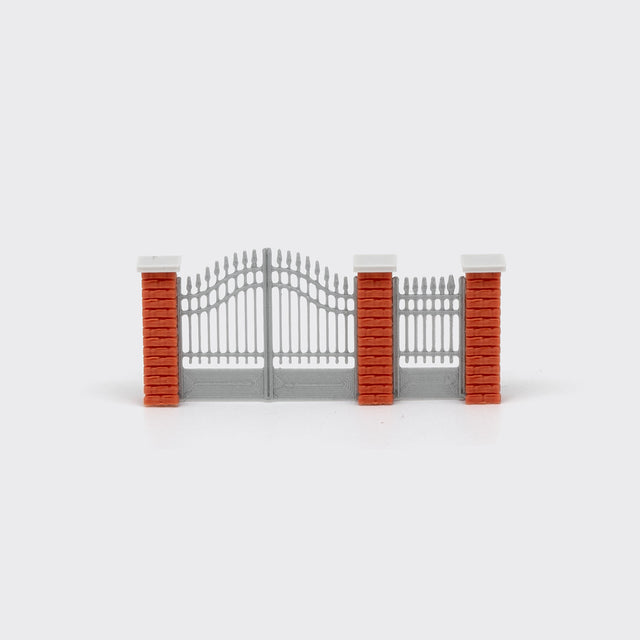 Wall Gate in Brick - N Scale