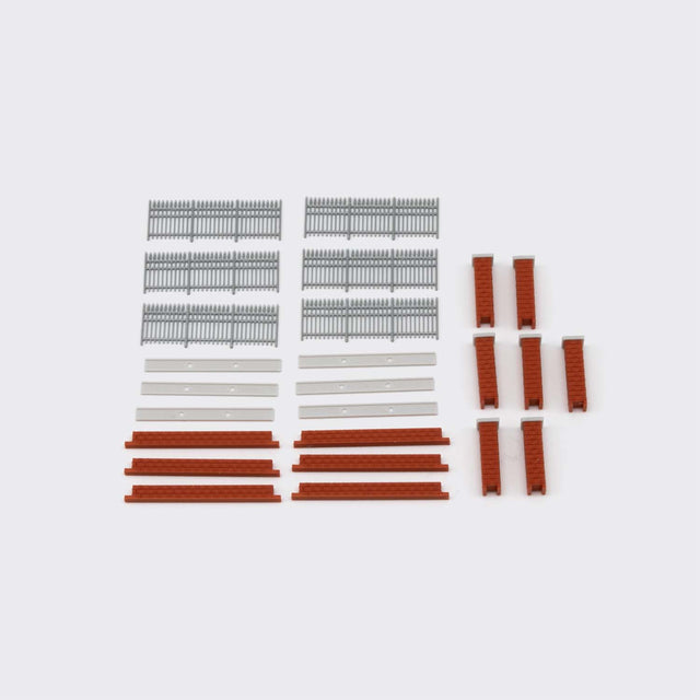 Brick Wall Kit with Railing - N Scale
