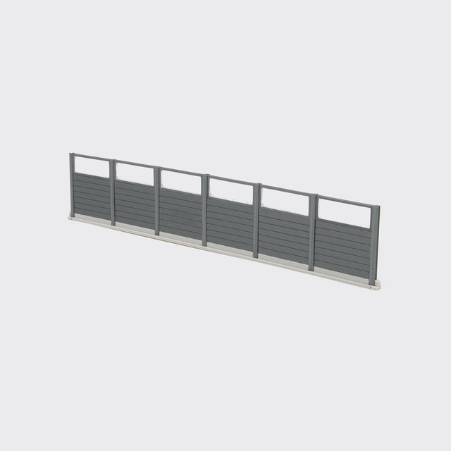 Lärmschutzwand mit Glas - Spur N