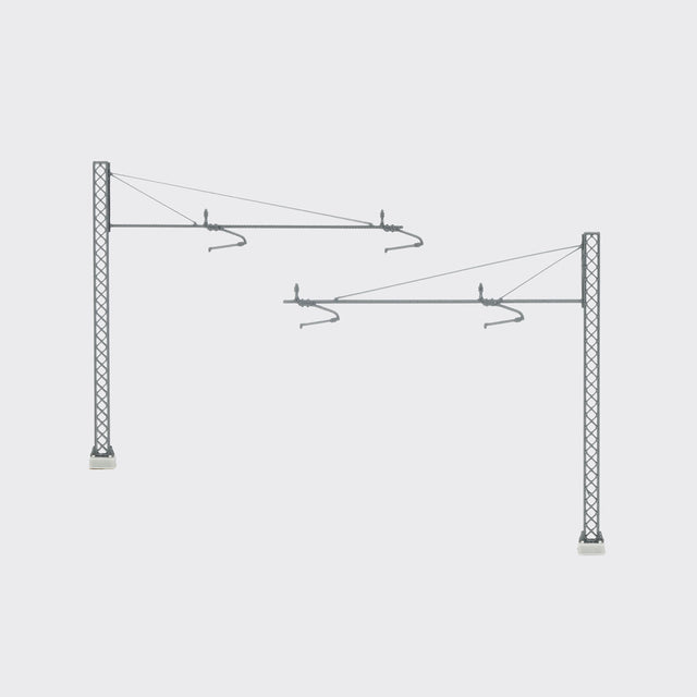 FS type LSU stanchion with double FS bracket - N scale (5 pieces)