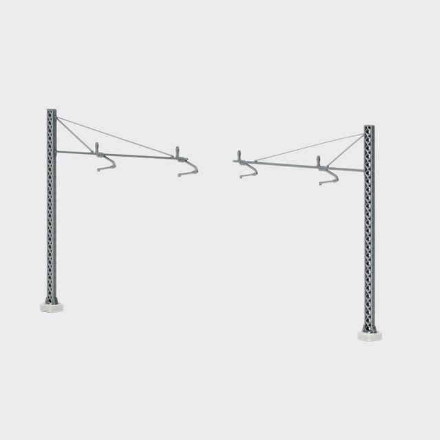 FS type LSU stanchion with double FS bracket - N scale (5 pieces)