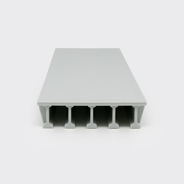 Span for road bridge with 5 H beams cod. 1004