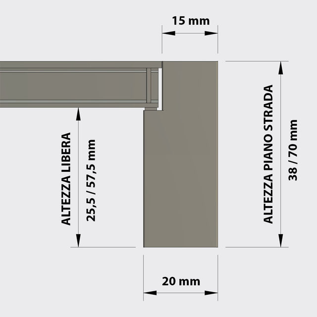 Schulterstück für Straßenbrücke cod. 1202