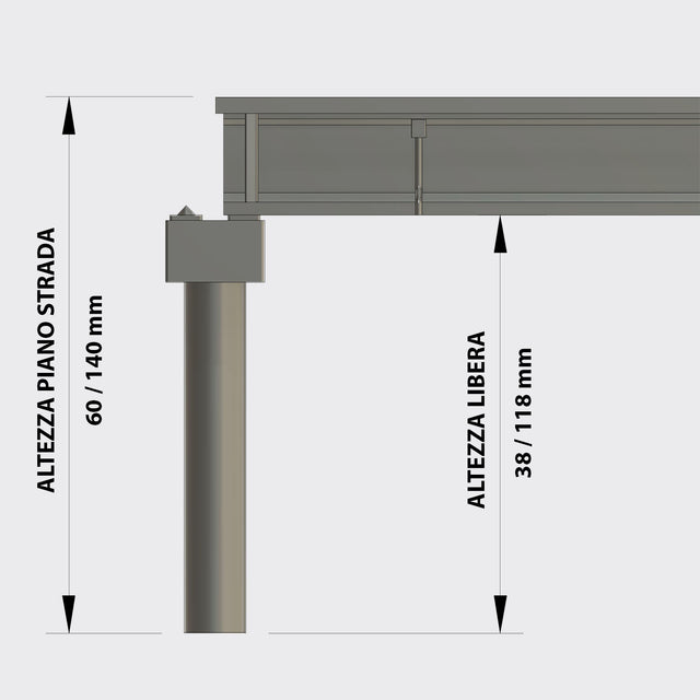 Type A pillar for road bridge cod. 1004