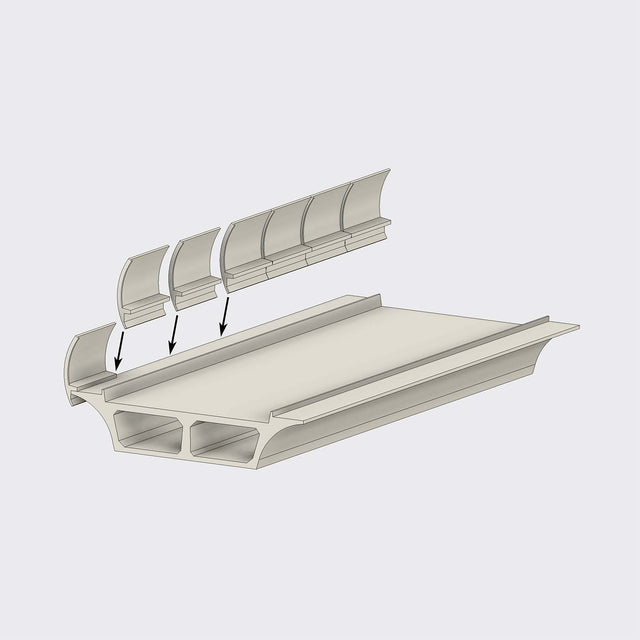 Barrier for Piacenza railway viaduct - Scale H0