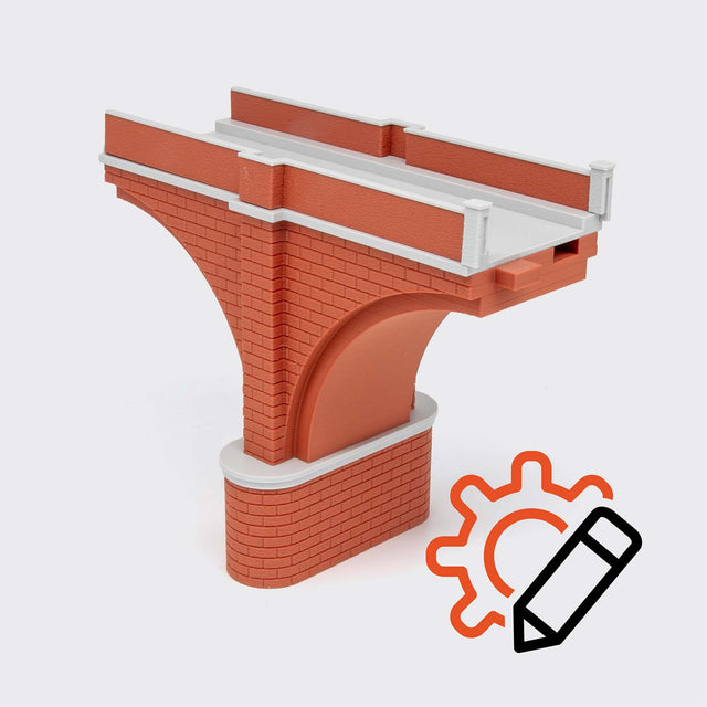 Arcata grande per ponte in muratura a 1 binario - Scala H0