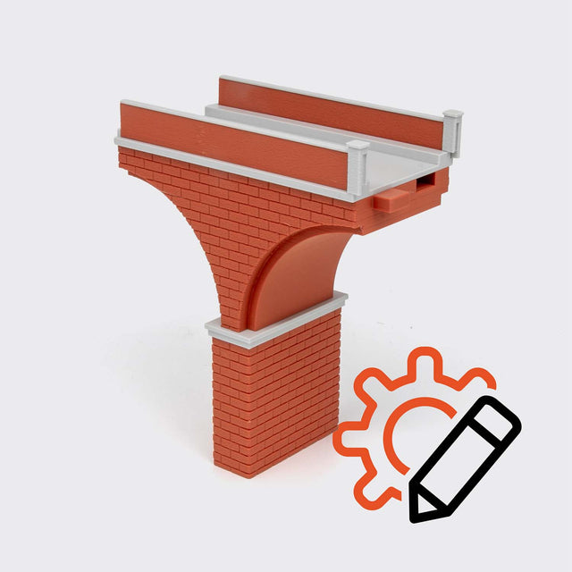 Arcata piccola per ponte in muratura 1 binario - Scala H0