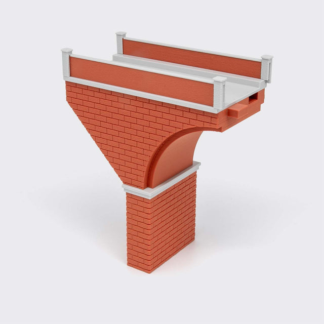 Spalla per ponte in muratura 1 binario - Scala H0