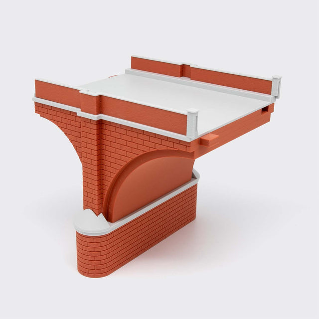 Arcata di connessione piccola-grande a 2 binari - Scala H0