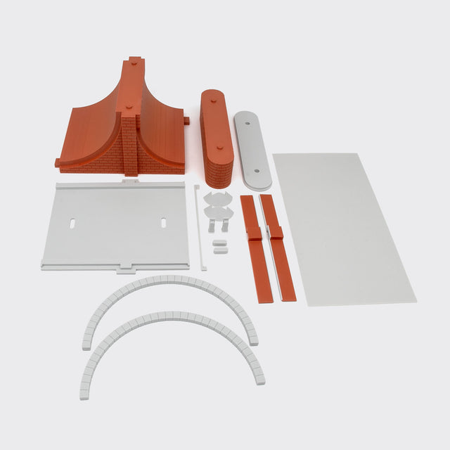 Arcata di connessione piccola-grande a 2 binari - Scala H0