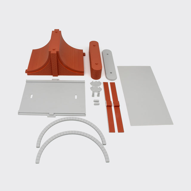 Arcata grande per ponte in muratura a 2 binari - Scala H0