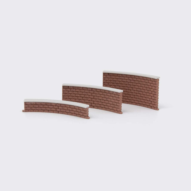 45° curved brick wall