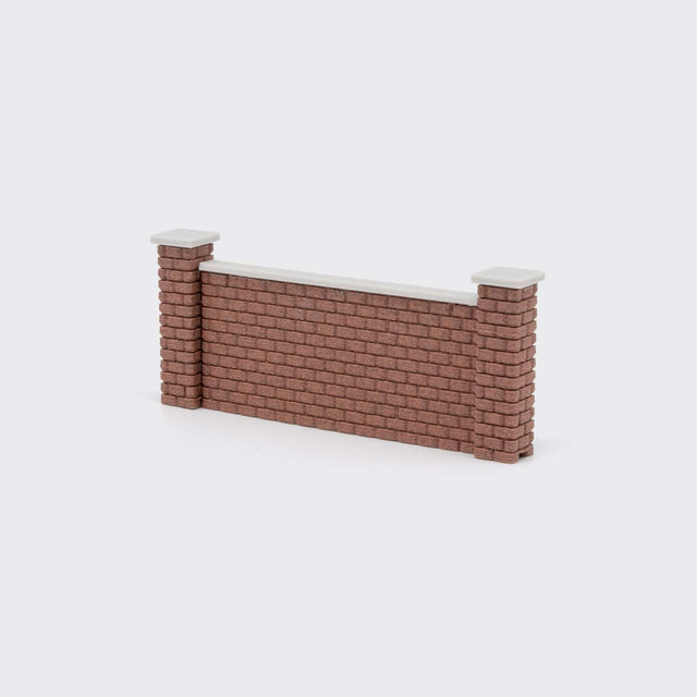 Straight brick wall