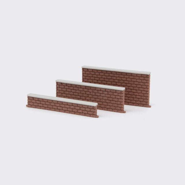 Straight brick wall