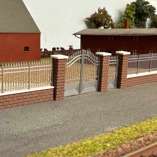 Kit Muro di Cinta in Mattoni con Ringhiera