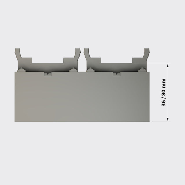 Double track abutment for Modena viaduct N