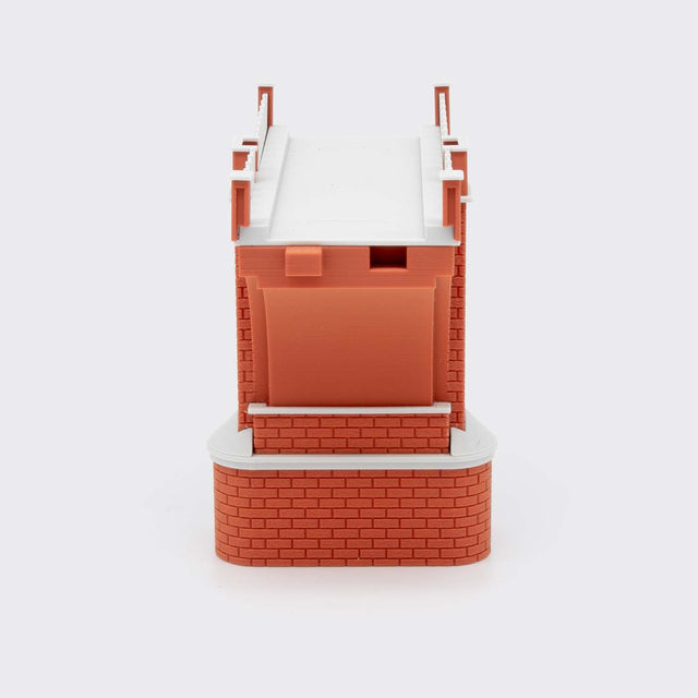 Bridge railing for small-large connecting arch - N Scale