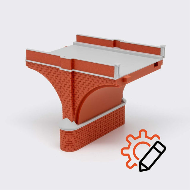 Large arch for a 2-track masonry bridge - N Scale