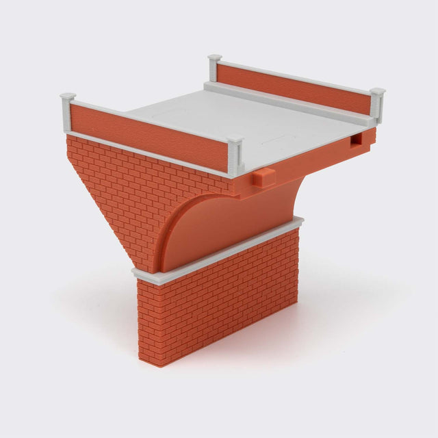 Spalla per ponte in muratura a 2 binari - Scala N