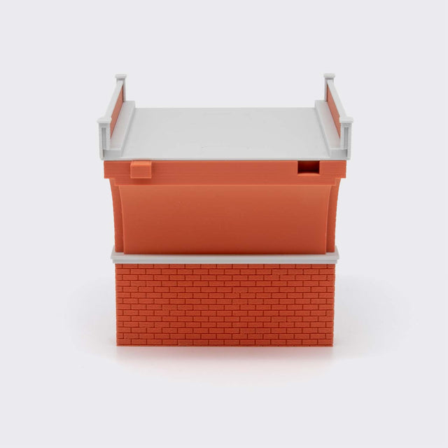 Abutment for 2-track masonry bridge - N Scale