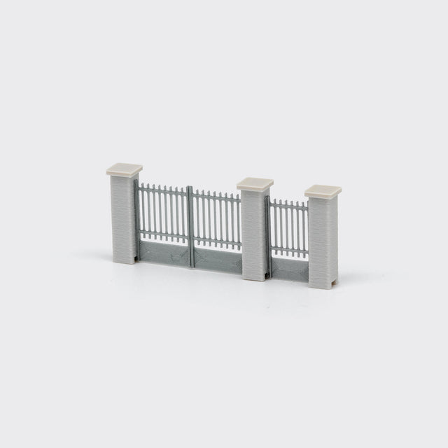 Concrete Wall Gate - N Scale