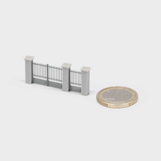Zaun für Betonwand – Spur N