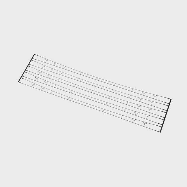 Kettenoberleitung mit Haltern für Hänger, 23 cm lang - 5 Stk.